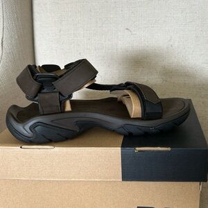 Teva Brown and Black Men's Sandals